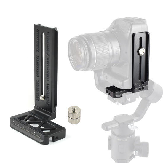 Picture of Akeipho L Bracket Vertical Mount for DJI Ronin SC, Aluminum Camera Quick Release Plate for Ronin SC Gimbal Stabilizer, DSLR Camera, Tripod, Monopod