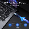 Picture of 240W Thunderbolt 4 Cable 3ft, USB C Thunderbolt 4 Cable Monitor Cable Supports 40Gbps Data Transfer and Single 8K/Dual 4K Video Compatible with Thunderbolt 4/3 Monitor, Hub, Docking Stations