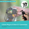 Picture of Foto&Tech 2.5mm-C1 Remote Control Shutter Release Cable for Canon SL3 T8i T7i T6i T6S T5 T5i T4i T3i XTi XSi SL2/ RP R M 700D 650D 600D 550D 500D 1100D 80D 70D 60D PowerShot G16 G15 G5 X (15 ft cable)