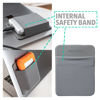 Picture of Slipdrive - Portable Hard Drive Sleeve for Laptop - HDD Hard Disk Drive - Reusable Adhesive - 5.5” x 4.5” Stick on External Hard Drive Carrying Case - Travel Pocket Pouch (Large, Gray)