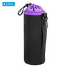 Picture of PATIKIL Camera Lens Bag, 2 Pcs 3.9" IDx9.8 H Drawstring Lens Pouch with Thick Protective Neoprene, Lens Case for DSLR Camera Lens, Water Coffee Cups, Black, Purple