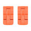Picture of 2 Pelican Orange Replacement Double Throw Medium Latches. Fits Protector Series.
