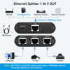 Picture of THXCDBID Ethernet Splitter 1 to 3 High Speed LAN Splitter 1000Mbps Gigabit RJ45 Ethernet Switch Network Splitter with USB C Power Cable for Cat5/5e/6/7/8 Cable