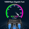 Picture of THXCDBID Ethernet Splitter 1 to 3 High Speed LAN Splitter 1000Mbps Gigabit RJ45 Ethernet Switch Network Splitter with USB C Power Cable for Cat5/5e/6/7/8 Cable