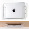 Picture of SIPRDE Wall Mount Laptop Holder - Also Available as an Under Desk Laptop Mount, Clear Acrylic, with Adhesive & Screw, for Macbooks, Surface, Keyboards, Switch, Tablets & More