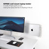 Picture of SIPRDE Wall Mount Laptop Holder - Also Available as an Under Desk Laptop Mount, Clear Acrylic, with Adhesive & Screw, for Macbooks, Surface, Keyboards, Switch, Tablets & More