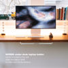 Picture of SIPRDE Wall Mount Laptop Holder - Also Available as an Under Desk Laptop Mount, Clear Acrylic, with Adhesive & Screw, for Macbooks, Surface, Keyboards, Switch, Tablets & More