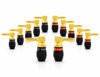Picture of Sewell Deadbolt Right-Angle Banana Plugs, 6 Pairs Quick Connect Gold Plated Speaker Plugs 90 Degree