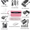 Picture of HESTECH Electronics Organizer Travel Charger Case Cord Cable Organizer Bag Portable Waterproof Double Layers All-in-one Storage for Charger Mouse Earbud USB Drive (Salmon, Medium)