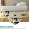 Picture of LanSenSu Telephone landline Extension Cord Cable Cord with Standard RJ-11 6P4C Plug (50Ft-White, White)