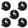 Picture of Uvital Telephone Phone Handset Cable Cord, 5 Pack Coiled Length 1.2 to 10 Feet Uncoiled Landline Phone Handset Cable Cord RJ9/RJ10/RJ22 4P4C(Black)