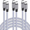 Picture of USB C Cable, Braided USB C to Type C Charger Fast Charging 6ft 3Pack 60W Safe Certified Quick Data Sync Cord for iPhone 15/ 15 Pro/ 15 Plus/15 Pro Max/iPad Mini 6 Pro/Air 4/5/Galaxy S24/23/22/Note 20