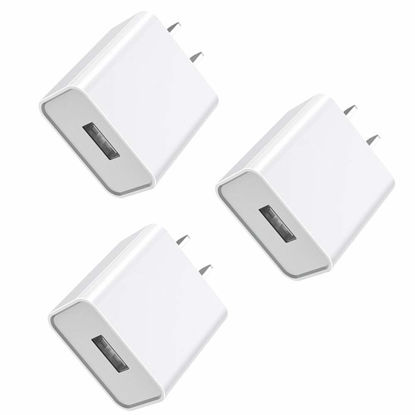 Picture of MEROM 5V 2A Power Adapter for Outdoor Wyze Nest cam, WyzeCam, Blink Mini Pan, Ring Spotlight, Kasa Cam, Security Camera Wall Charger Plug(3 Pack)