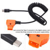 Picture of ASHATA USB C to D Tap, USB C Mobile Phone Tablet Device to D Tap Power Flexible Spring Cable Adapter Connector for V Mount Camcorder Camera Battery