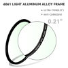 Picture of 7artisans Black Mist Filter 1/2 Aluminum Alloy Natural Soft Diffuser Effect Dream Cinematic Effect Soft Focus Optical Glass Filter (46mm)