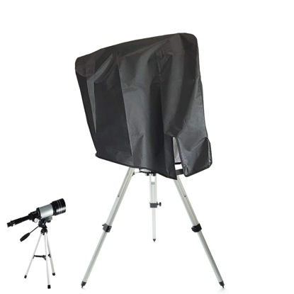Picture of SUNSURE Telescope Cover Outdoor Dustproof Waterproof Astronomical Telescope Cover Universal Rain Protective Cloak Cover for Mounted Telescope - Black (Black)