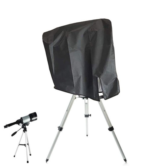Picture of SUNSURE Telescope Cover Outdoor Dustproof Waterproof Astronomical Telescope Cover Universal Rain Protective Cloak Cover for Mounted Telescope - Black (Black)