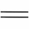 Picture of Haoge VA-PR28B 28cm 11 Inch Long Aluminum Alloy Rod 15mm Rods with M12 Thread for Camera Rail Support System Rig Shoulder Pads Monitor Mount Rod Clamp Base Mattebox Follow Focus Black, Pack of 2