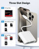 Picture of SD Card Reader USB C for iPhone 15/Android Phone/iPad/Mac/Laptop, Three Card Slot Micro SD Card Reader Supports SD Micro SD CF Card, Digital Camera Viewer Memory Card Reader Plug and Play