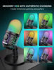 Picture of MRSDY Gaming Microphone, USB Computer Microphone for PC, Mac, PS4/5, Condenser Podcast Mic for Studio Recording, YouTube, Streaming, with Headphone Jack, Led Light, Mute, Gain, Noise Cancellation
