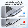 Picture of USB C Adapter HDMI Hub for MacBook Pro Air M1 M2 M3 2024 2023 2022 13"15"16", Mac USB Adapter 8 in 2, MacBook USB C Hub with HDMI, Thunderbolt 3, 10G USB C USB A Data Ports, SD TF Card Reader, Audio