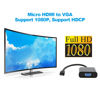 Picture of Micro HDMI to VGA Video Converter, Micro HDMI to VGA Video Converter Adapter 1080P, for Raspberry Pi 4B, with Power Supply Function (Micro HDMI to VGA)