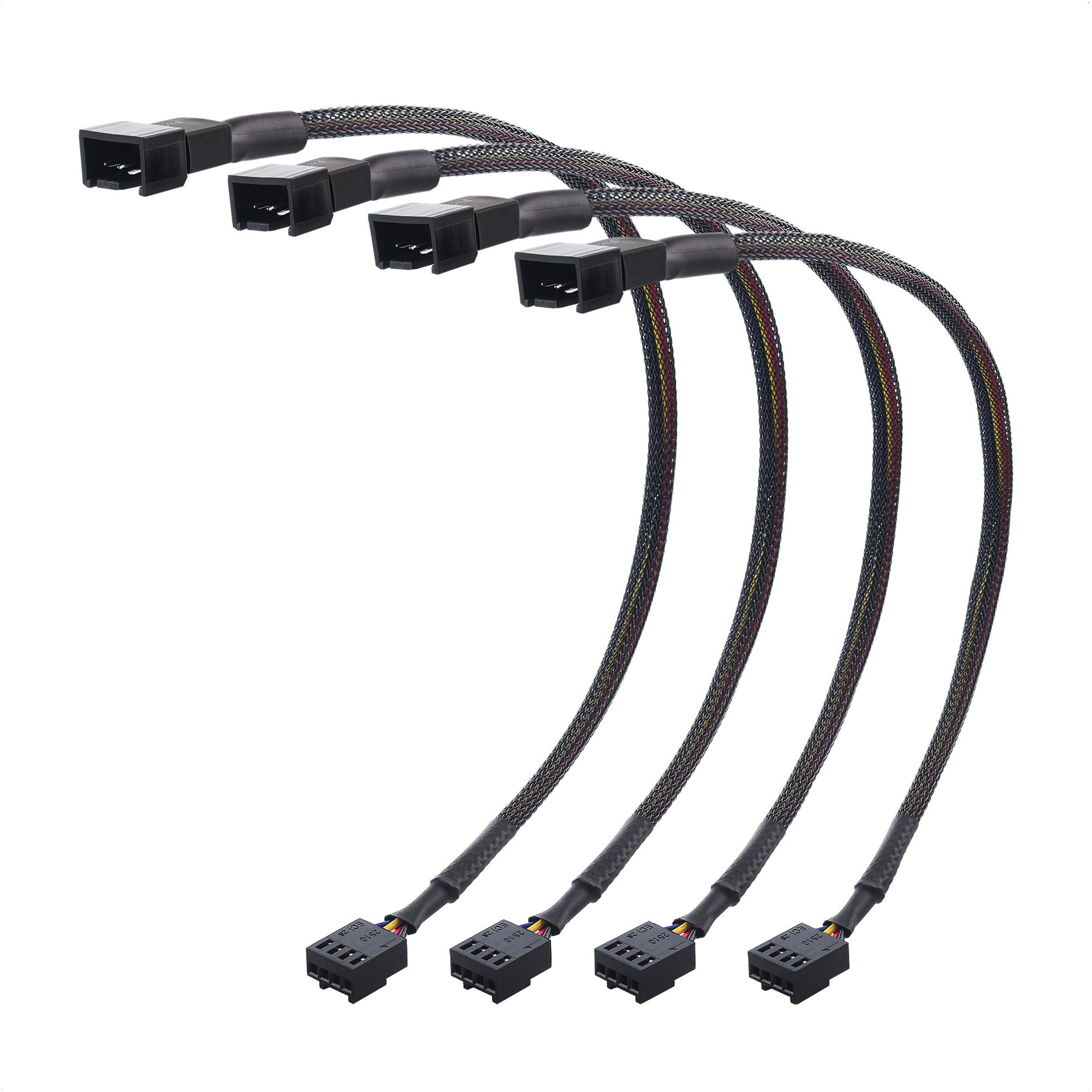 GetUSCart- Cable Matters 4-Pack, PWM 4 Pin Fan Extension Cable - 12 ...