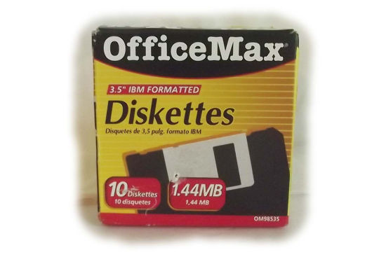 Picture of Office Max 3.5 Diskettes IBM Formatted 10/Pack 1.44MB OfficeMax 3.5" Diskettes