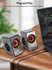 Picture of OROW Computer Speaker, 12W Desktop Speaker with Volume Control, 3.5mm Speaker, USB Powered, Dual Diaphragm, USB Speaker for PC/Laptop/mac/iMac/Projector(Silver)