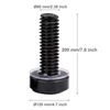 Picture of 60 Pack M6 x 20 mm Server Rack Screws Computer Rack Mount Screws Cage Nuts and Screws Square Insert Nuts for Audio Server Console Mounting Routers, Shelves, Enclosures, Cabinets