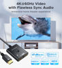 Picture of HDMI Switch 2 in 1 Out 4K@60Hz, WARRKY [3.3ft Fixed Braided HDMI Cable, Aluminum Case, HDCP 2.2] Bidirectional 2x1 Switcher Splitter UHD Compatible for PS5/4, Nintendo Switch, Roku, FireStick - Black