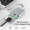 Picture of Snlrntin USB C to HDMI Adapter with Charging Port, 3 in 1 USB C Digital AV Multiport Adapter with USB 3.0/ 4K HDMI Output/PD 100W Charging Port for MacBook Pro, iPhone 15, S23, etc Device