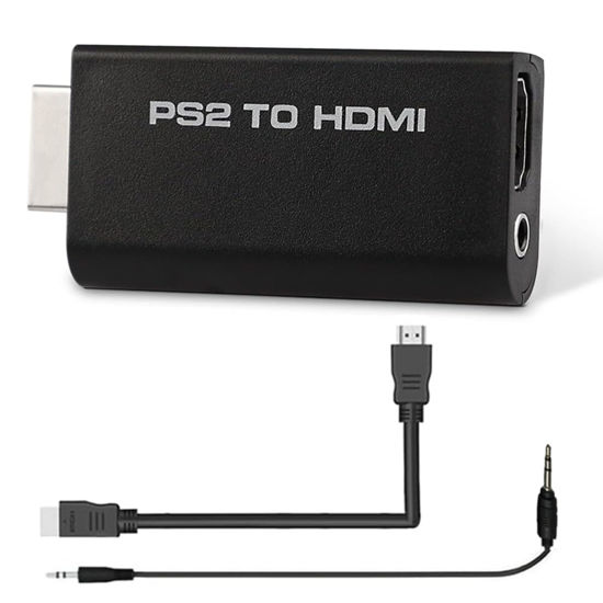 Picture of TIMEJONS PS2 to HDMI Converter, Supports 720p/1080p HDTV, Includes HDMI and 3.5mm Audio Cable