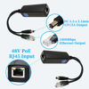 Picture of REVODATA PoE Splitter Gigabit 12V/2A, DC 5.5*2.1mm Plug PoE to DC 12V/2A Output, Gigabit Ethernet Comply IEEE802.3af/at, Plug and Play for IP Camera