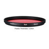 Picture of PATIKIL 55mm Red Filter, Color Filter Camera Lens Filter Color Conversion Effects Camera Screw in Filter for 55mm DSLR Camera Lens Photography Photo, Red