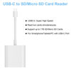 Picture of TIANSONG USB C SD Card Reader for iPhone 15/Mac/iPad, USB 3.0 Type C to SD/Micro SD Card Adapter Dual Slots Read and Write Simultaneously Memory Card Reader Compatible with MacBook Pro/Air Android