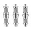 Picture of Wellmaking 3 Pieces Standard Knurled 1/4 to 3/8 inch Metal Male Convertor Threaded Screw Adapter Spigot Stud for Light Stand, Hot Shoe/Cold Shoe Adapter, Ball Head, Wireless Flash Receiver, Trigger