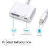 Picture of Apple MFi Certified Lightning to HDMI Adapter,1080P Screen Converter with Lightning Charging Port HDMI Digital AV Adapter iPhone to HDMI Adapter Compatible with iOS Devices for Projector/Monitor/TV