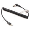 Picture of kocackoo Type-C PD to DC 5.5 * 2.5mm Locking Right Angle Male Coiled Power Cable for Double-Sided NP-F Dummy Battery and Video Devices PIX-E7 PIX-E5 7 Atomos/Ikan/Sony/DJI Monitor.
