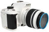 Picture of NinoLite UV Filter 49mm Blue Frame Camera Lens Protection Structure Allows Lens Cap to Mount Over Filter