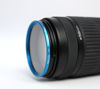 Picture of NinoLite UV Filter 49mm Blue Frame Camera Lens Protection Structure Allows Lens Cap to Mount Over Filter