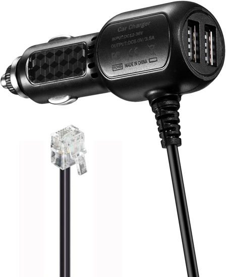 Picture of Radar Detector Vehicle Power Cable Cord for Escort Valentine One V1 Beltronics Uniden Escort Passport 9500ix 9500i 8500x50 Solo S2 S3 Radar Detectors Replacement Power Adapter