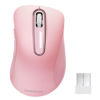 Picture of memzuoix 2.4G Wireless Mouse, 1200 DPI Mobile Optical Cordless Mouse with USB Receiver, Portable Computer Mice Wireless Mouse for Laptop, PC, Desktop, MacBook, 5 Buttons (Pink)