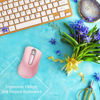 Picture of memzuoix 2.4G Wireless Mouse, 1200 DPI Mobile Optical Cordless Mouse with USB Receiver, Portable Computer Mice Wireless Mouse for Laptop, PC, Desktop, MacBook, 5 Buttons (Pink)