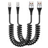 Picture of USB C Cable Fast Charging, 2Pack 3ft Coiled USB A to Type C Charge Cord for Car, USB-C Charging Cable Compatible with Samsung Galaxy S20 S10 S9 S8 Plus Note 10 9 8 and Other USB C Devices
