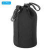 Picture of PATIKIL Camera Lens Bag, 4 Pcs 3.9" ID x 7.1" H Drawstring Lens Pouch with Thick Protective Neoprene, Lens Case for DSLR Camera Lens, Water Coffee Cups Black
