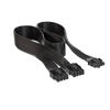 Picture of 600W PCIe 5.0 / Gen 5 12VHPWR PSU Cable for Corsair - Fits Type-4 PSUs Dual 8-pin PCIe - 12+4pin Connector GPUs (Black)