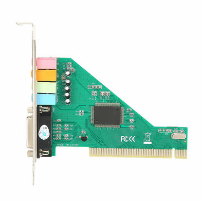 Picture of PCI Sound Card, 4.1 Channel Internal Sound Card Desktop PC Stereo Surround Audio Karte for Windows 98/2000/XP CMI8738