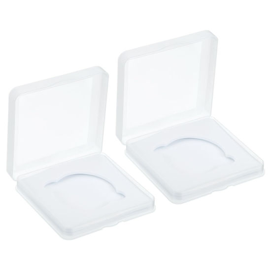 Picture of PATIKIL 52mm Lens Filter Case, 2pcs Camera Filter Case Portable Lens Filter Box Water Resistant Dustproof Plastic for Photography Filter Storage
