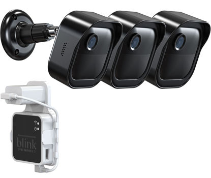 Picture of All-New Blink Outdoor 4 Camera Wall Mount, Weatherproof Protective Housing and 360° Adjustable Mount with Blink Sync Module 2 Mount for 4th 3rd Gen - Blink Camera Not Included (3 Pack, Black)